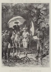 A guerra hispano-americana, a primeira bandeira da trégua
